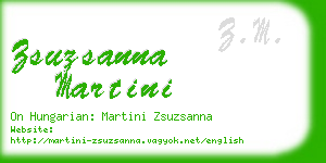 zsuzsanna martini business card
